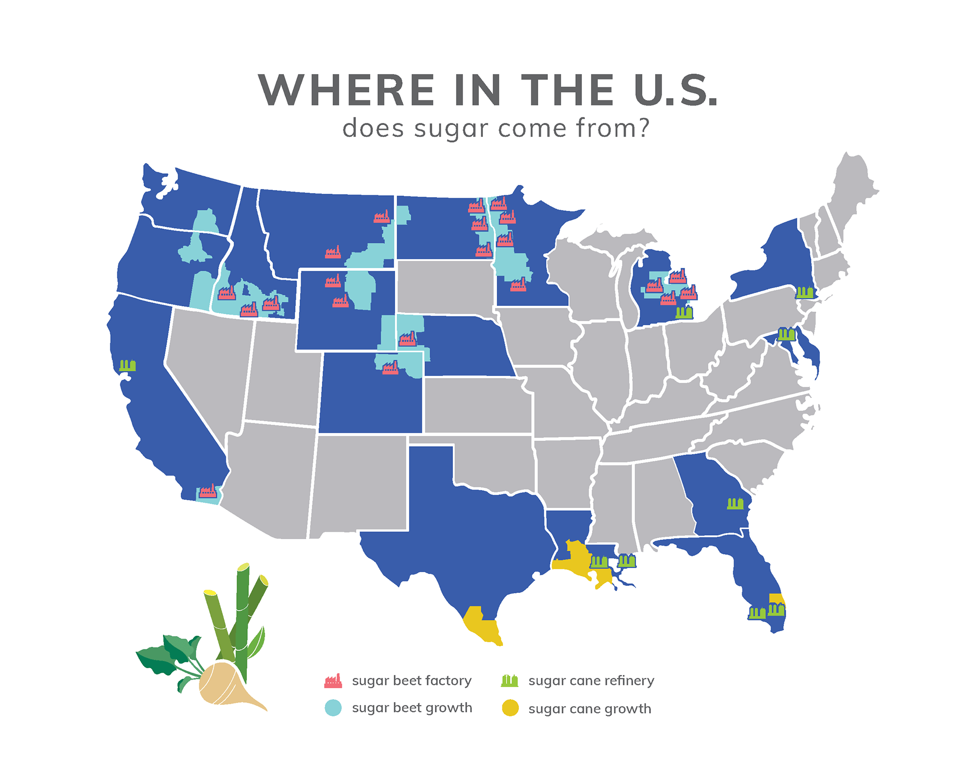 U.S. Sugar Map